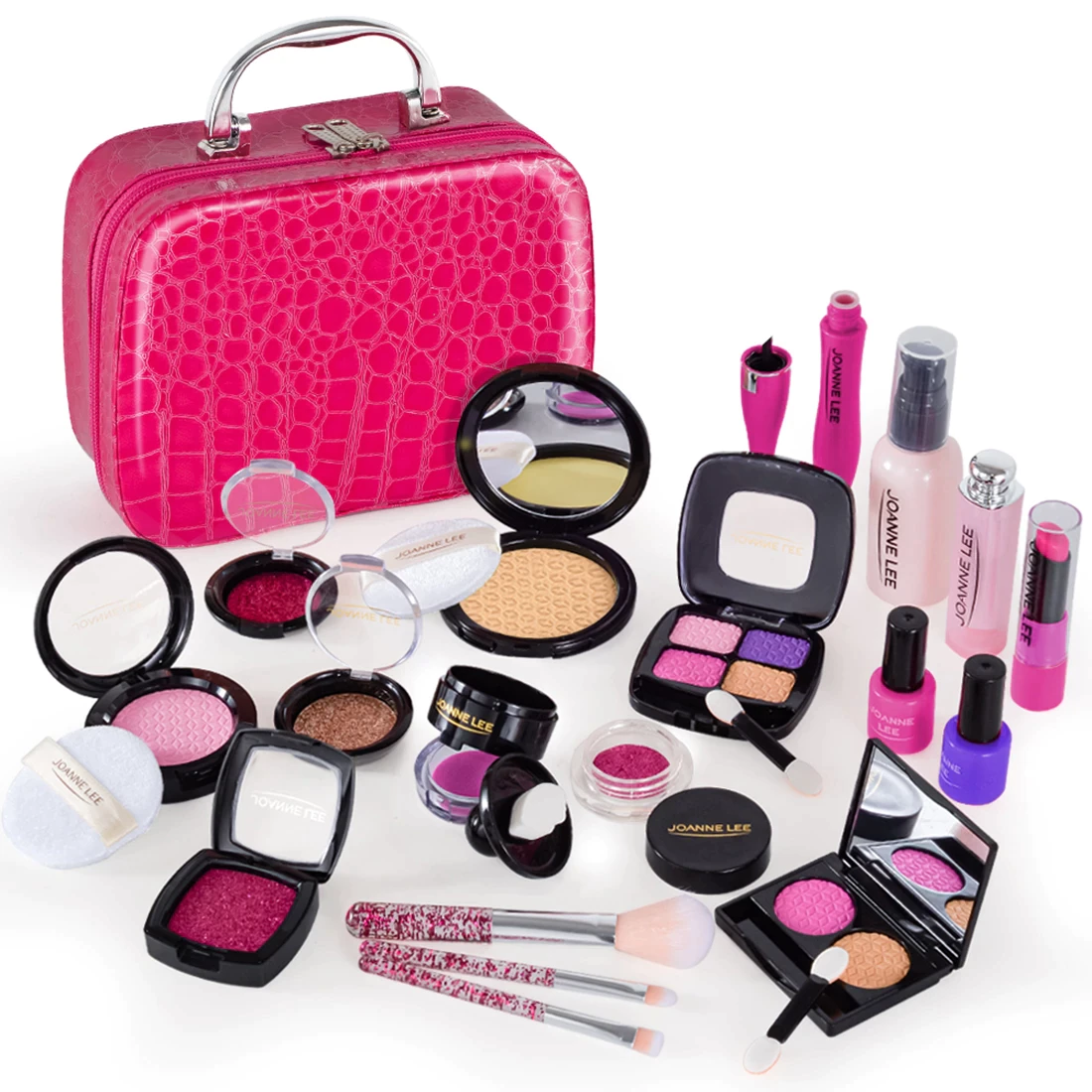 Kids Makeup Kit for Girls, Washable Girls Makeup Kit with Cosmetic Cas -  Sdida